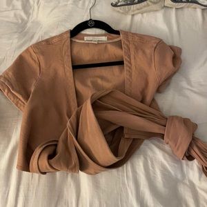 Jonathan simkhai wrap crop top